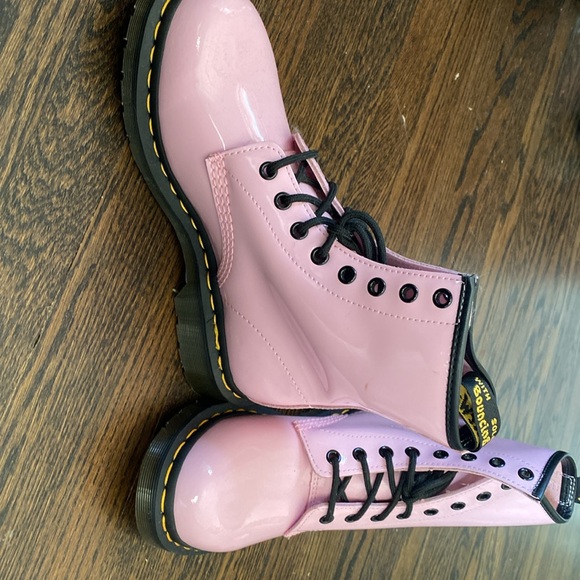 Never been worn dr marten patent leather boots?? Yep, you read that right! - Picture 2 of 3